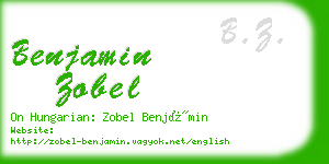 benjamin zobel business card